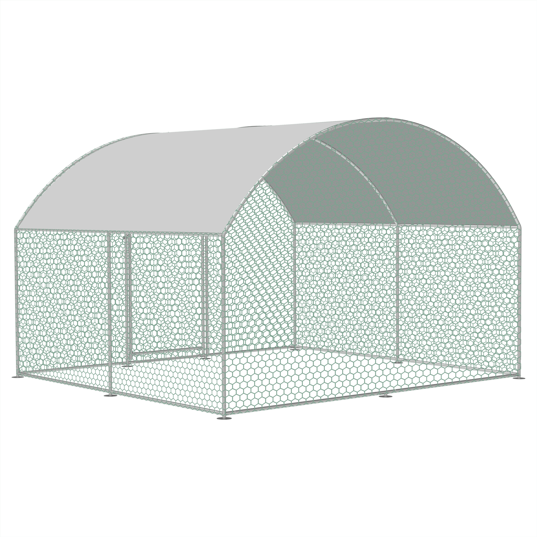 3x2-cage.png 3m x 2m Walk-In Poultry & Rabbit Run with UV Shade Roof - Image 1